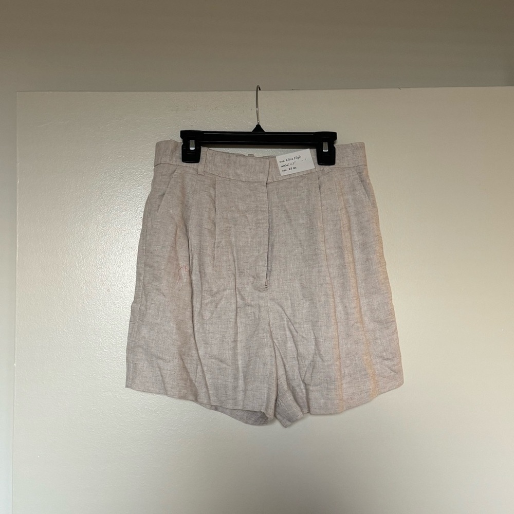 Abercrombie Sloane tailored linen blend short